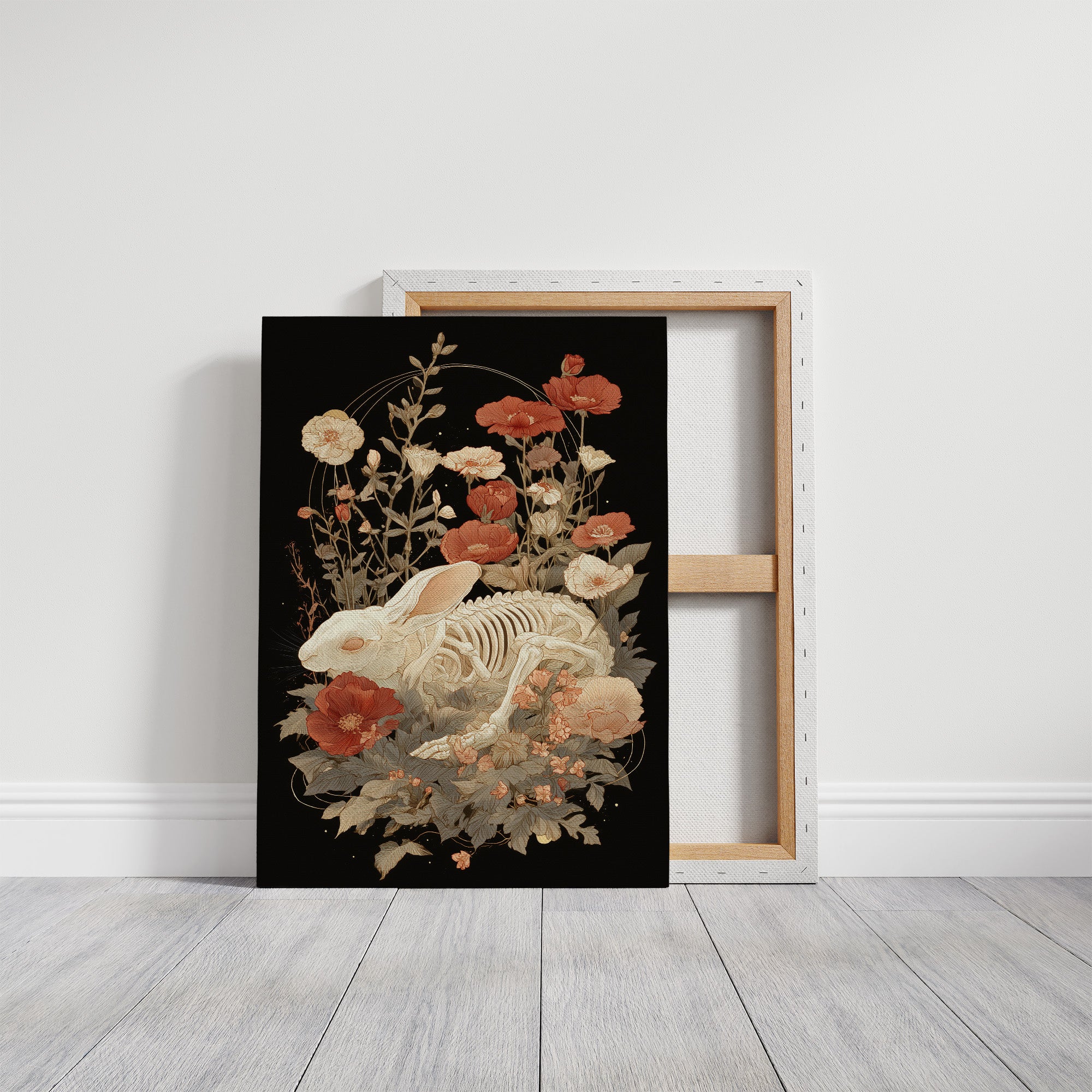 Bones Bloom Among Coral Poppies