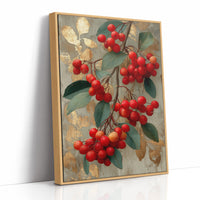 Winterberries and Gold Leaf
