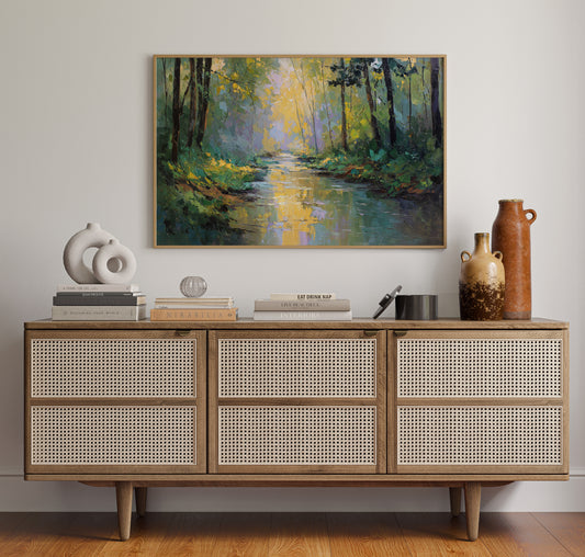 Sunlit Stream Carries Golden Dreams