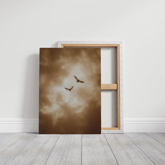 Twilight Hunters Cross Sepia Skies