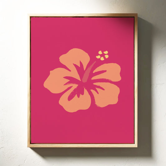 Coral Petals Dance Through Fuchsia
