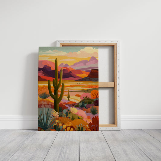 Saguaros Paint Their Evening Stories