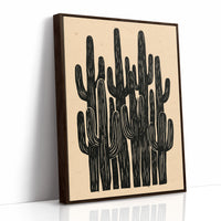 Saguaro Silhouette Block Print