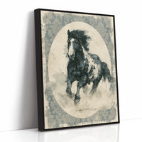 Portrait of a Wind-Torn Stallion