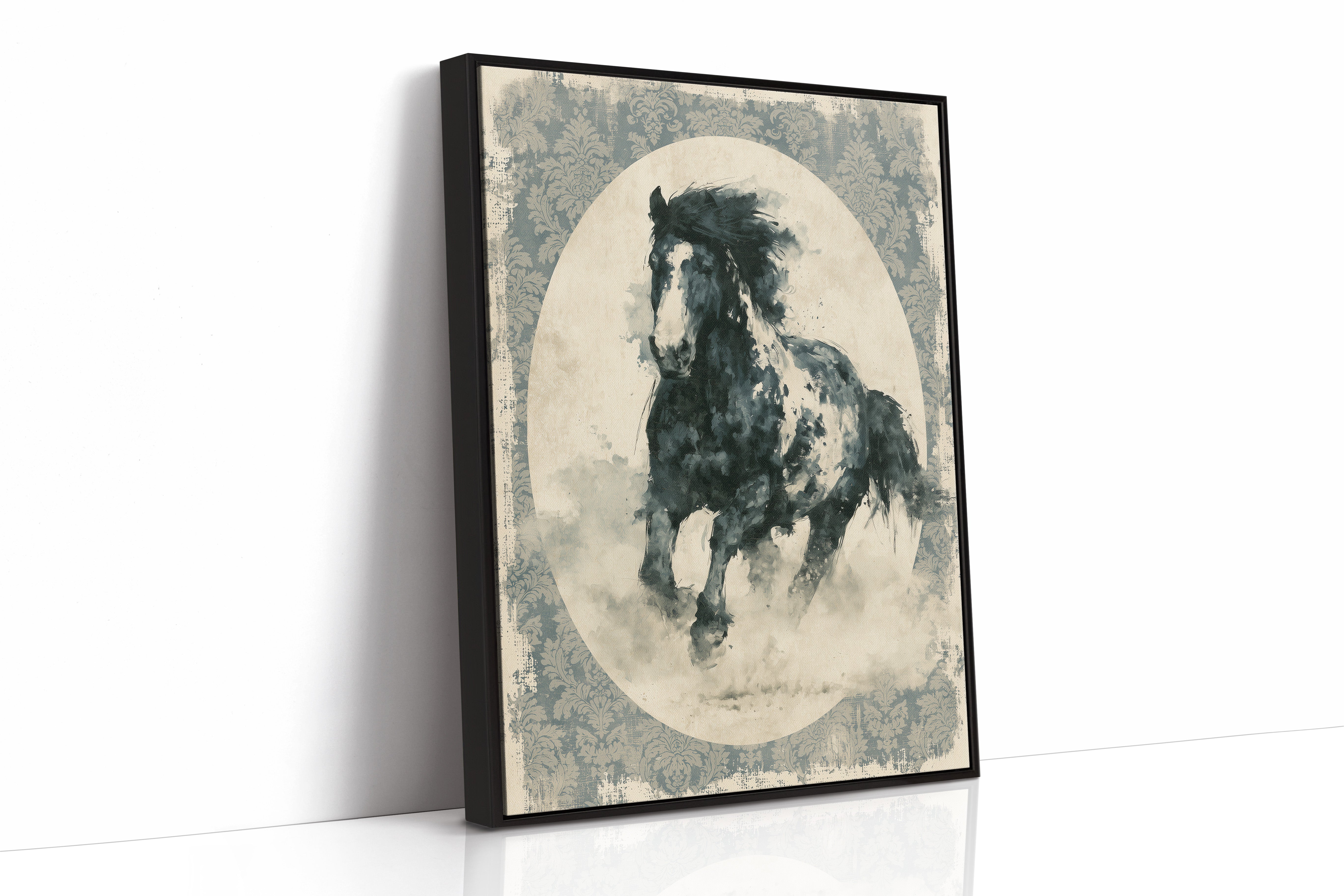 Portrait of a Wind-Torn Stallion