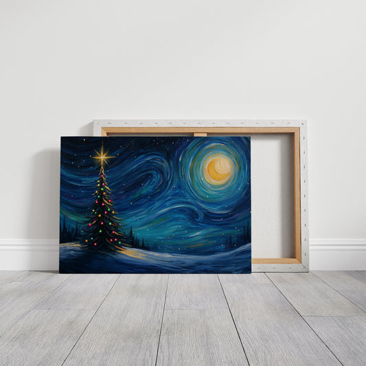Starlit Pine Dances With Moon