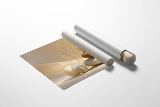 Sunlit Stones Find Morning Balance