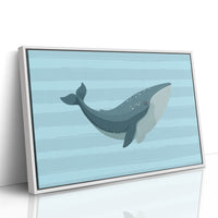 Blue Whale Canvas Art