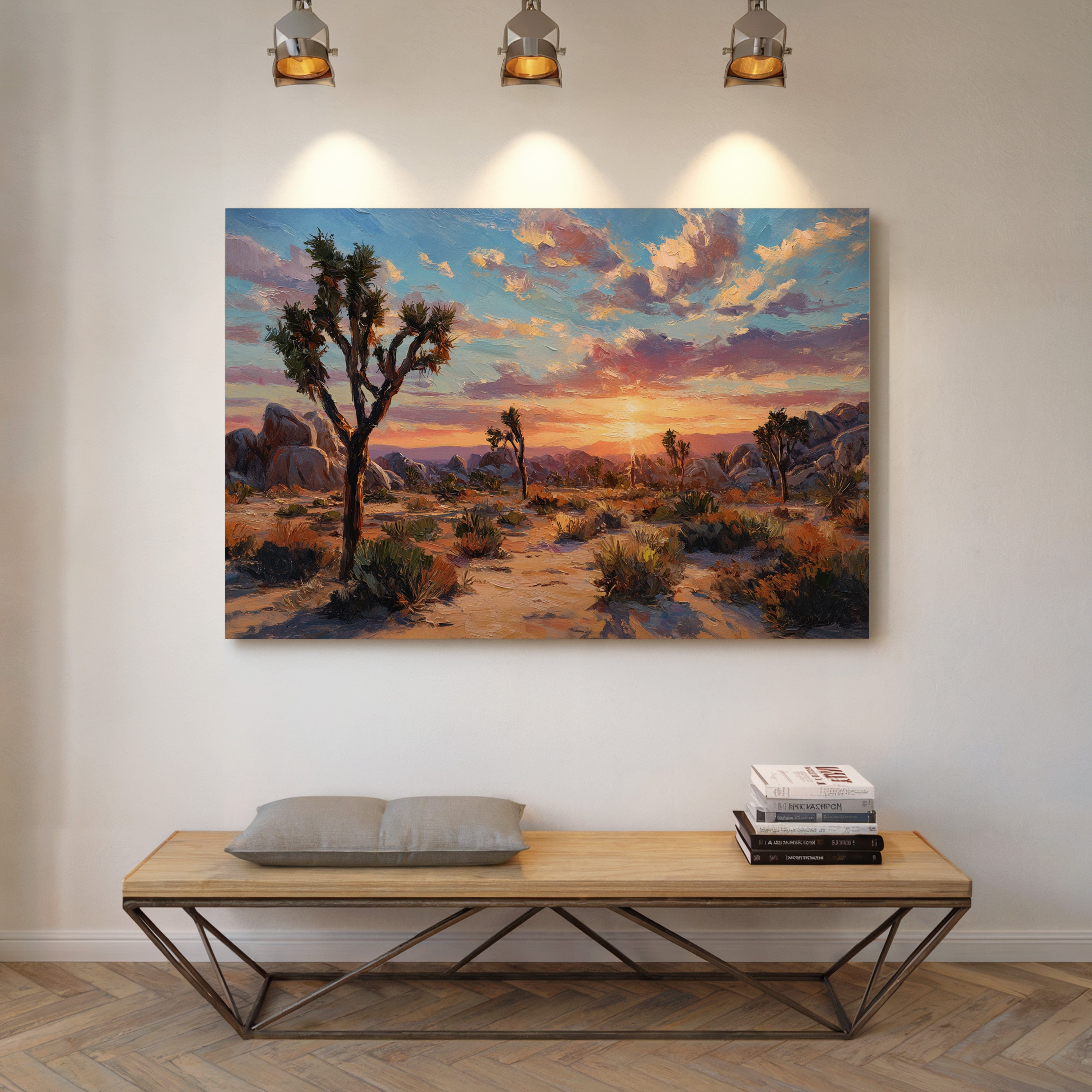 Sunset Ignites Joshua Tree's Soul