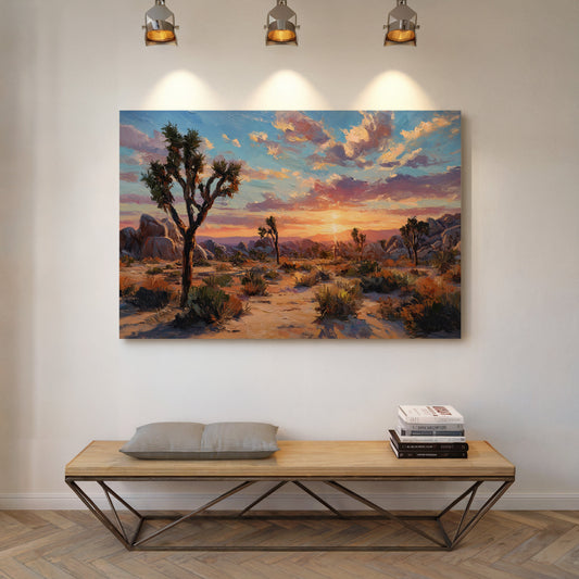 Sunset Ignites Joshua Tree's Soul