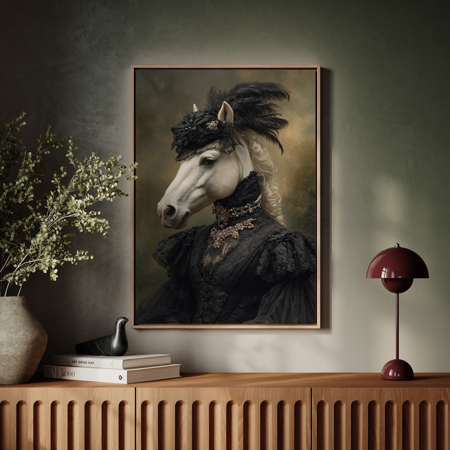 Elegance Draped in Midnight Silk