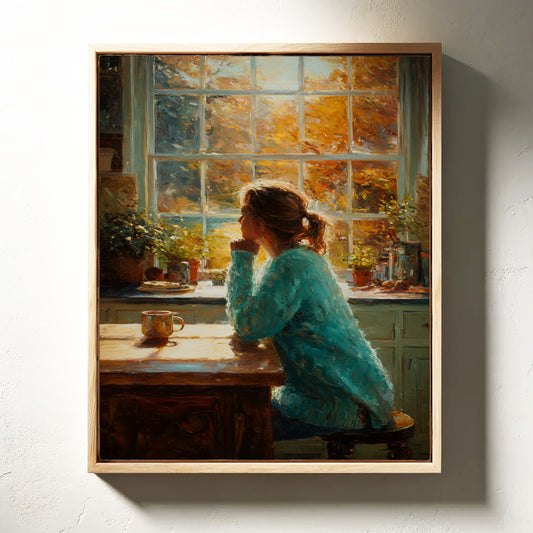 Autumn Light Through Kitchen Windows