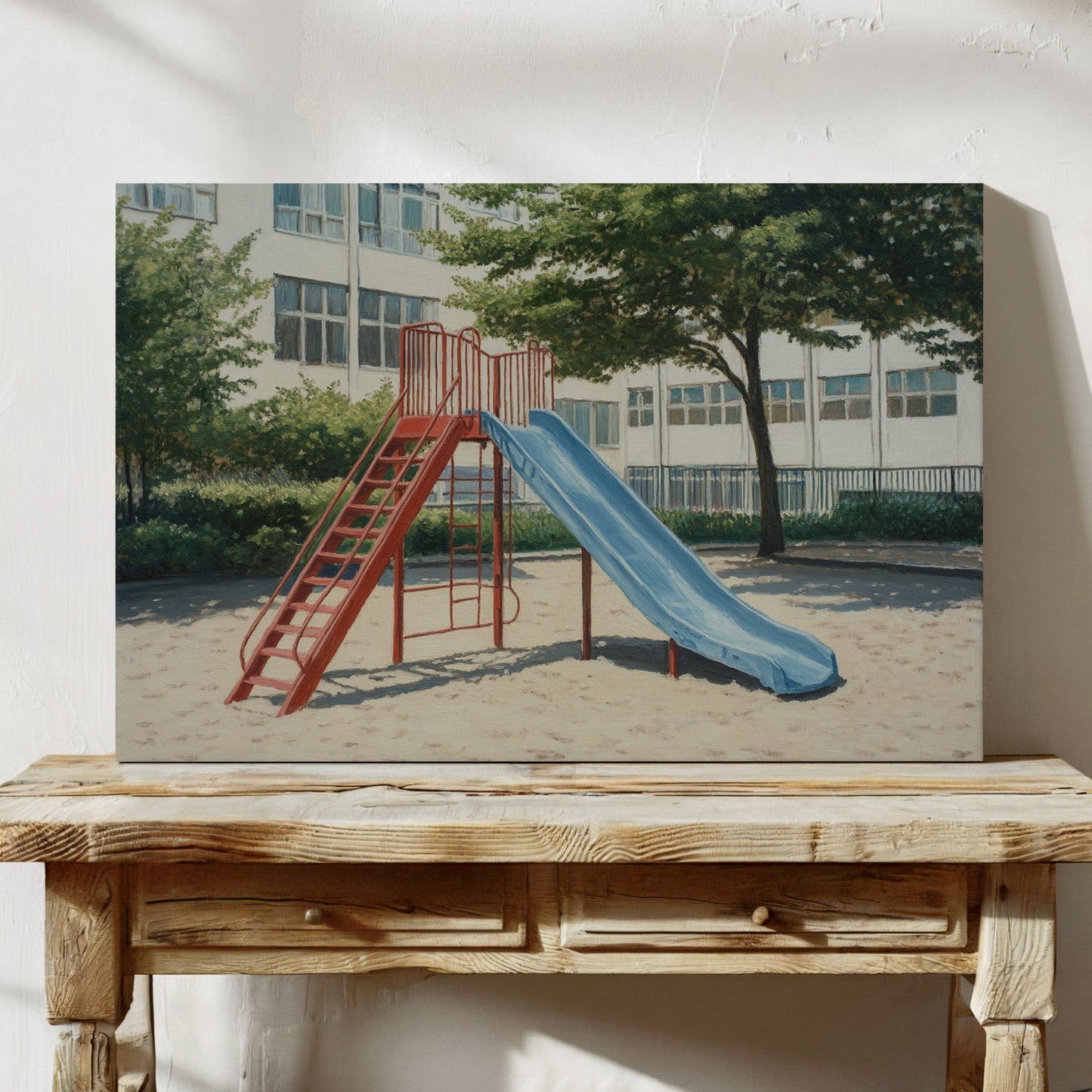 Empty Playground Holds Summer Memories
