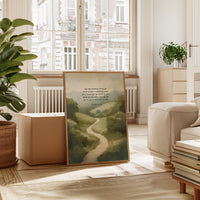Guided Morning Path Psalm 143:8 Art Print