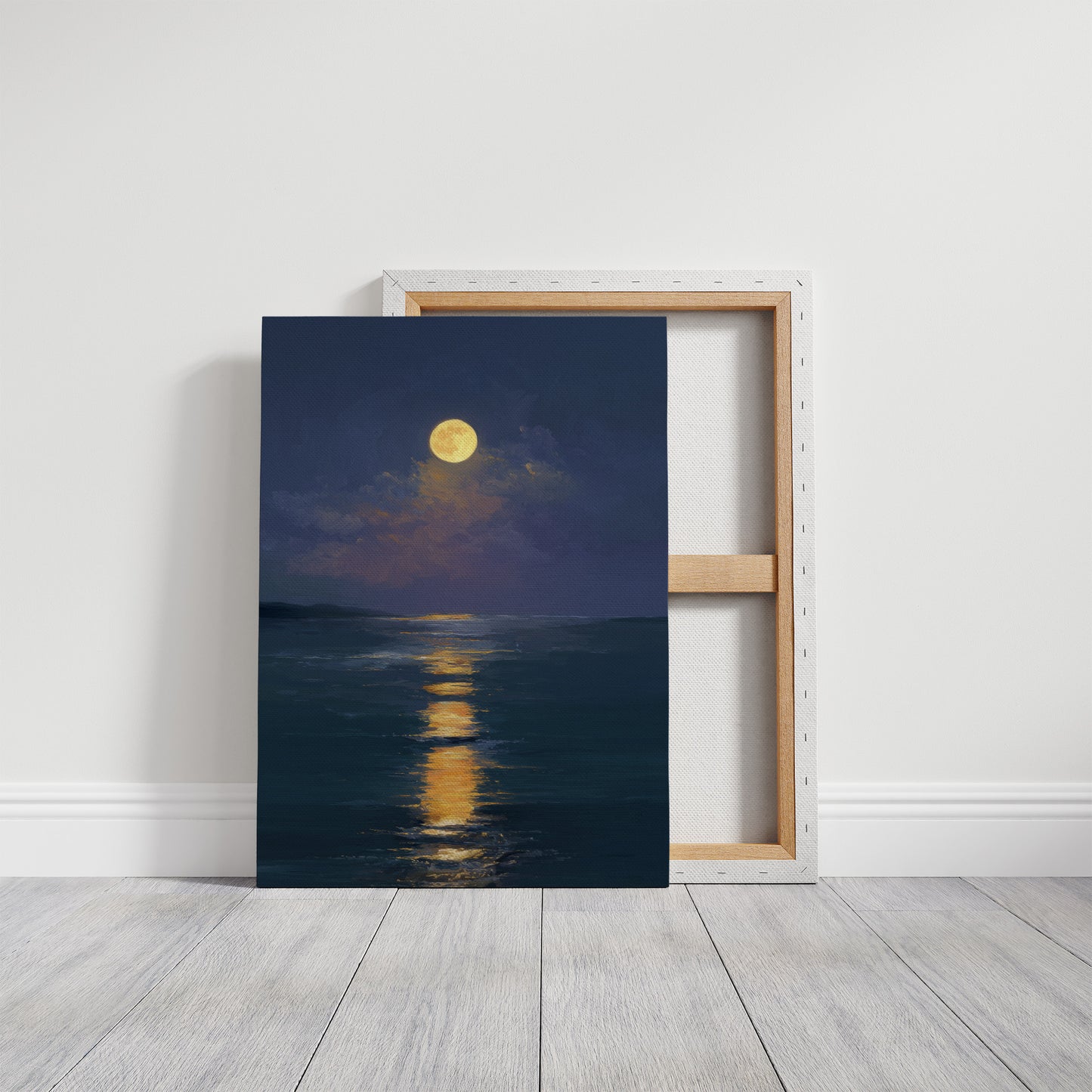 Golden Path Across Midnight Waters