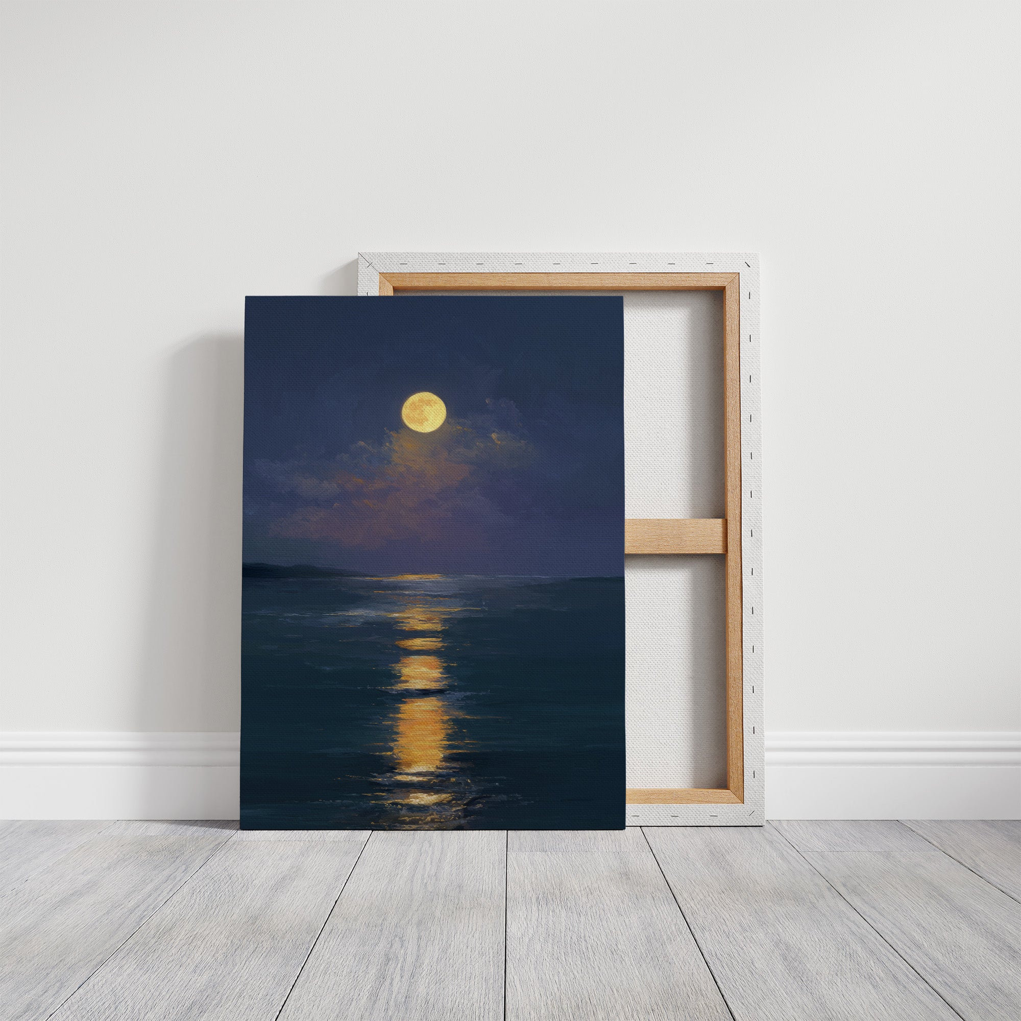 Golden Path Across Midnight Waters