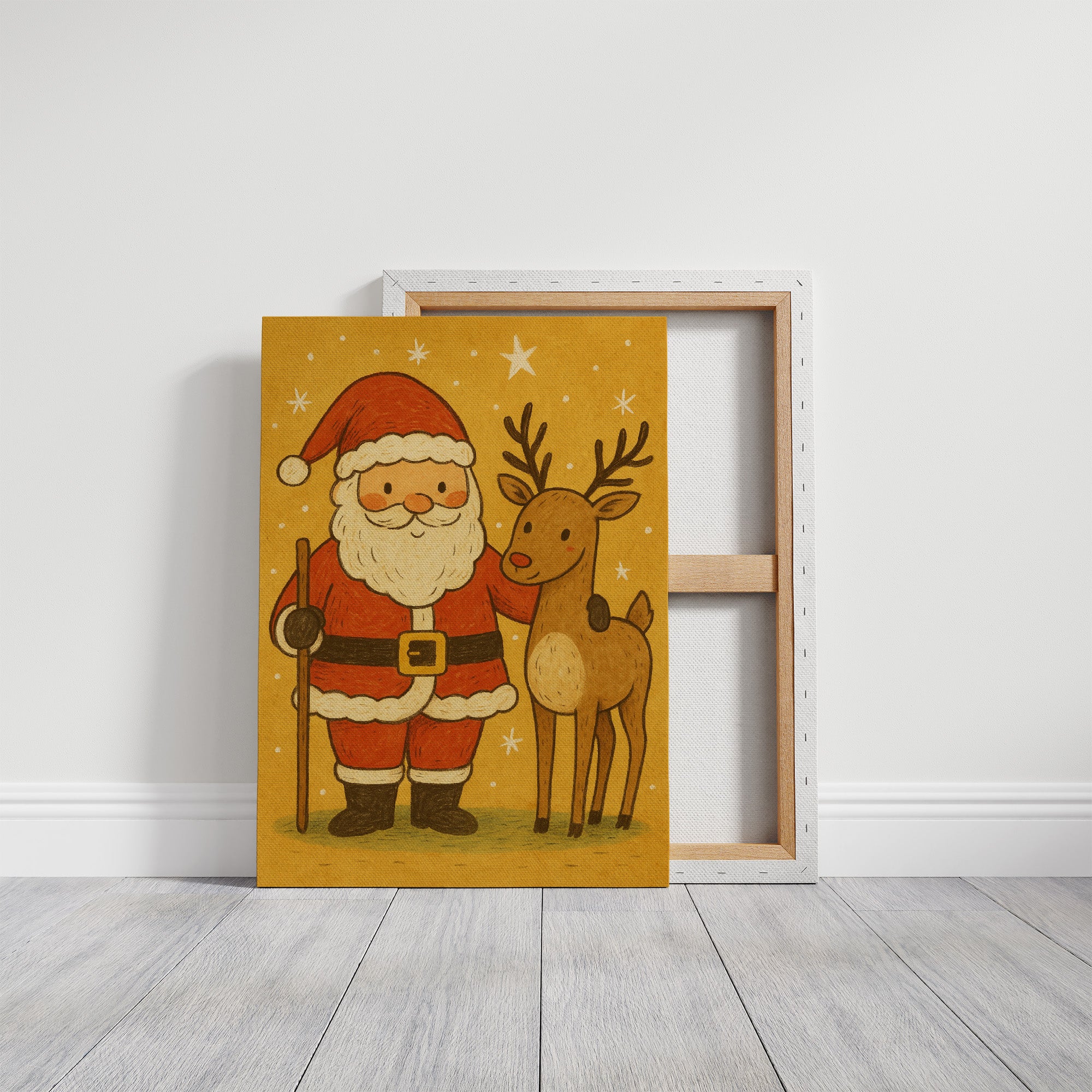 Vintage Holiday Friends Await Morning