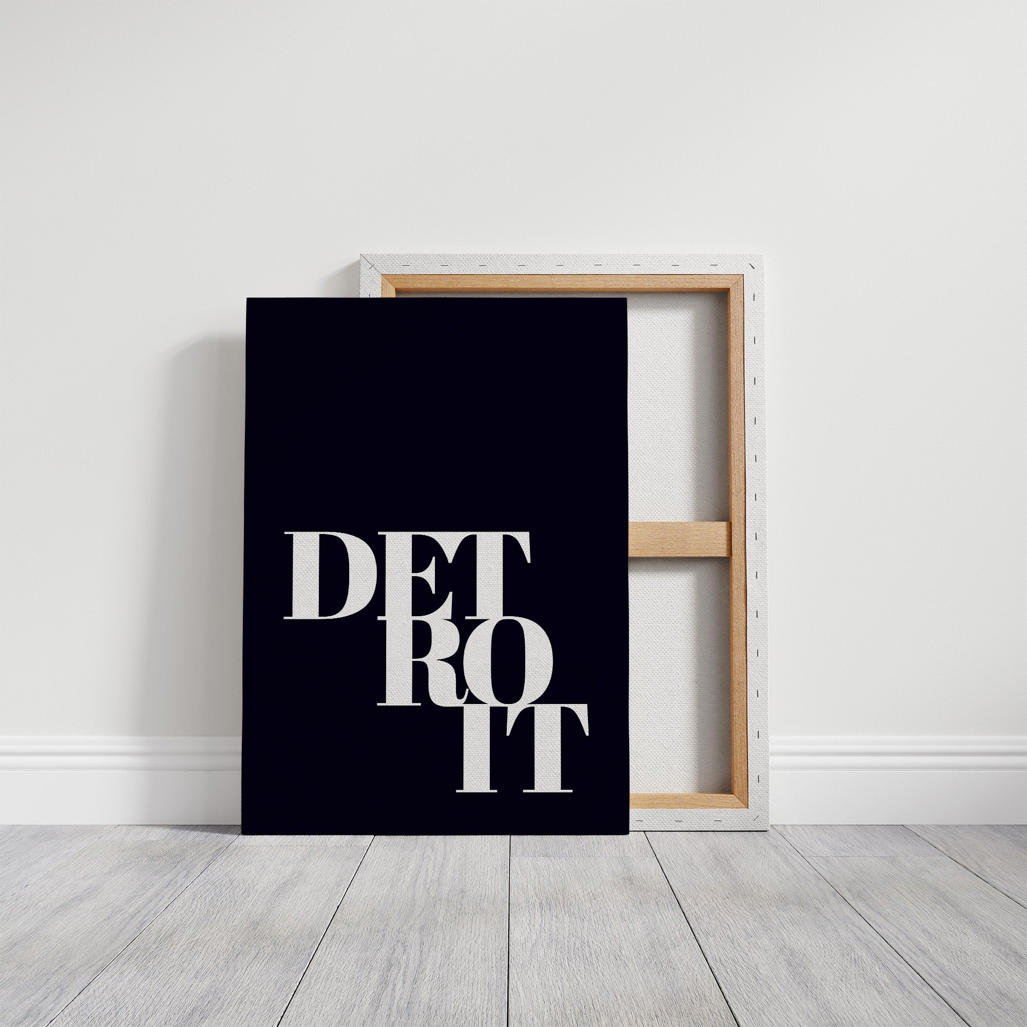 Detroit Bold Typography Print