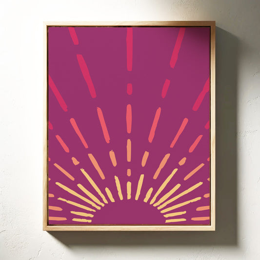 Magenta Skies Break Into Gold