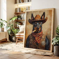 Doberman Marshal with a Steel Gaze