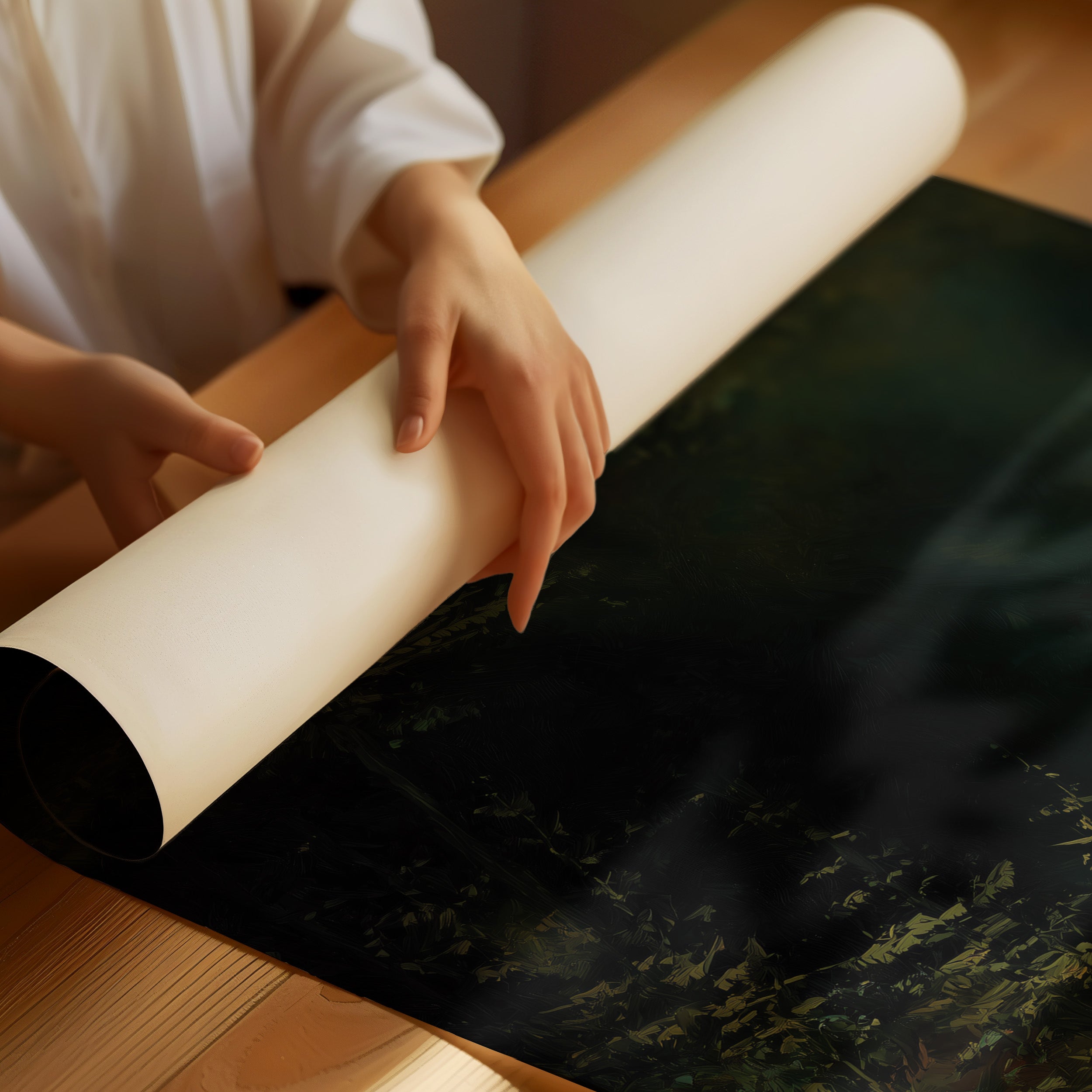 Fox Waits At Forest's Edge