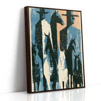 Two Riders Block Print