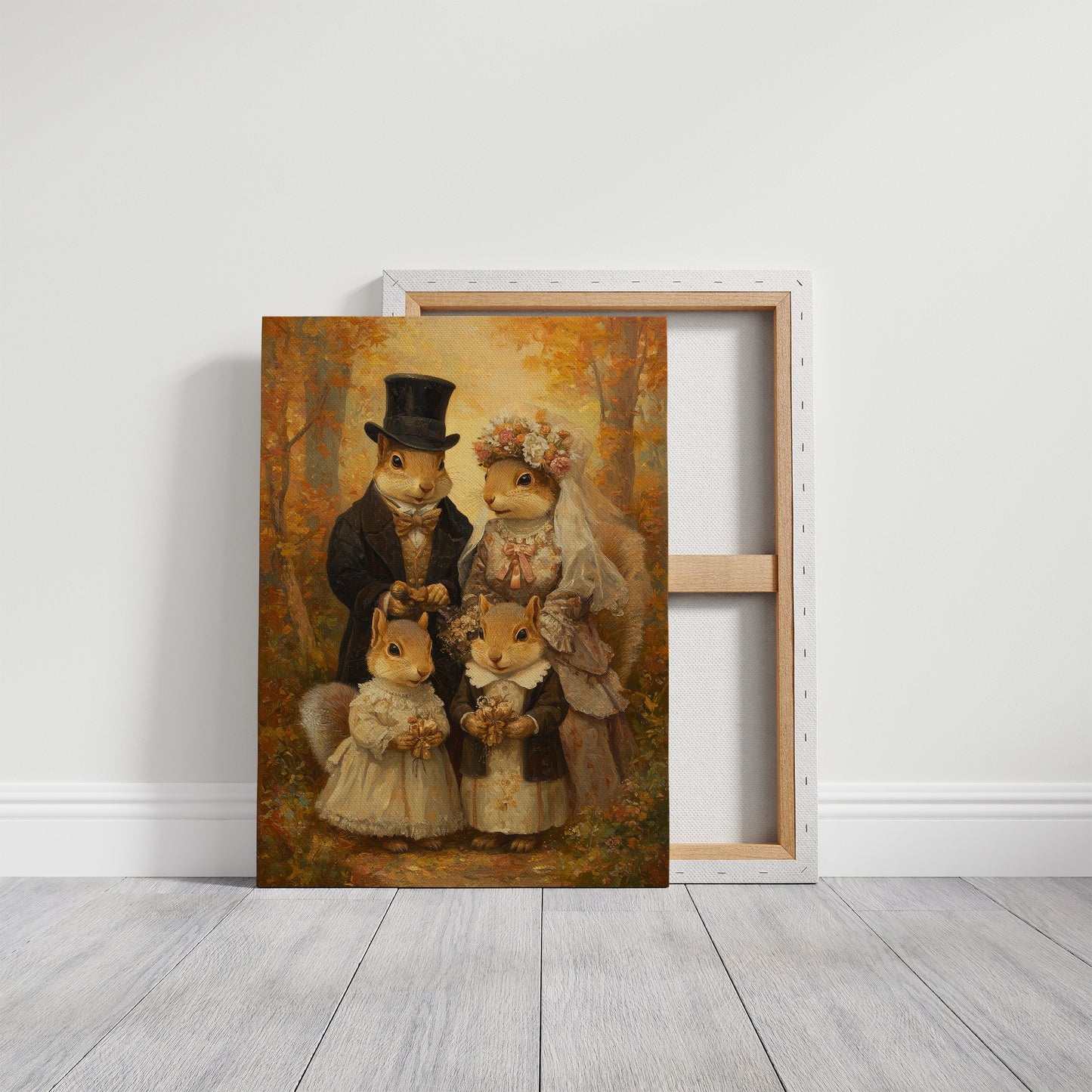 Autumn Acorns In Victorian Finery