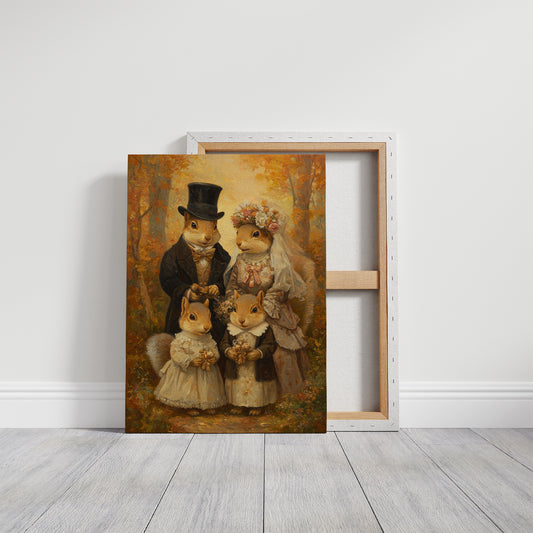 Autumn Acorns In Victorian Finery