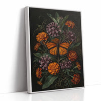Monarch Among Marigolds: Dutch Master Study