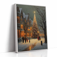 Winter Evening Glows Through Victorian Streets