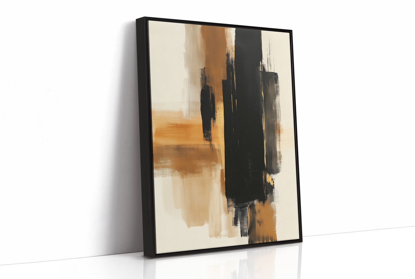 Brushstrokes Dance In Golden Light