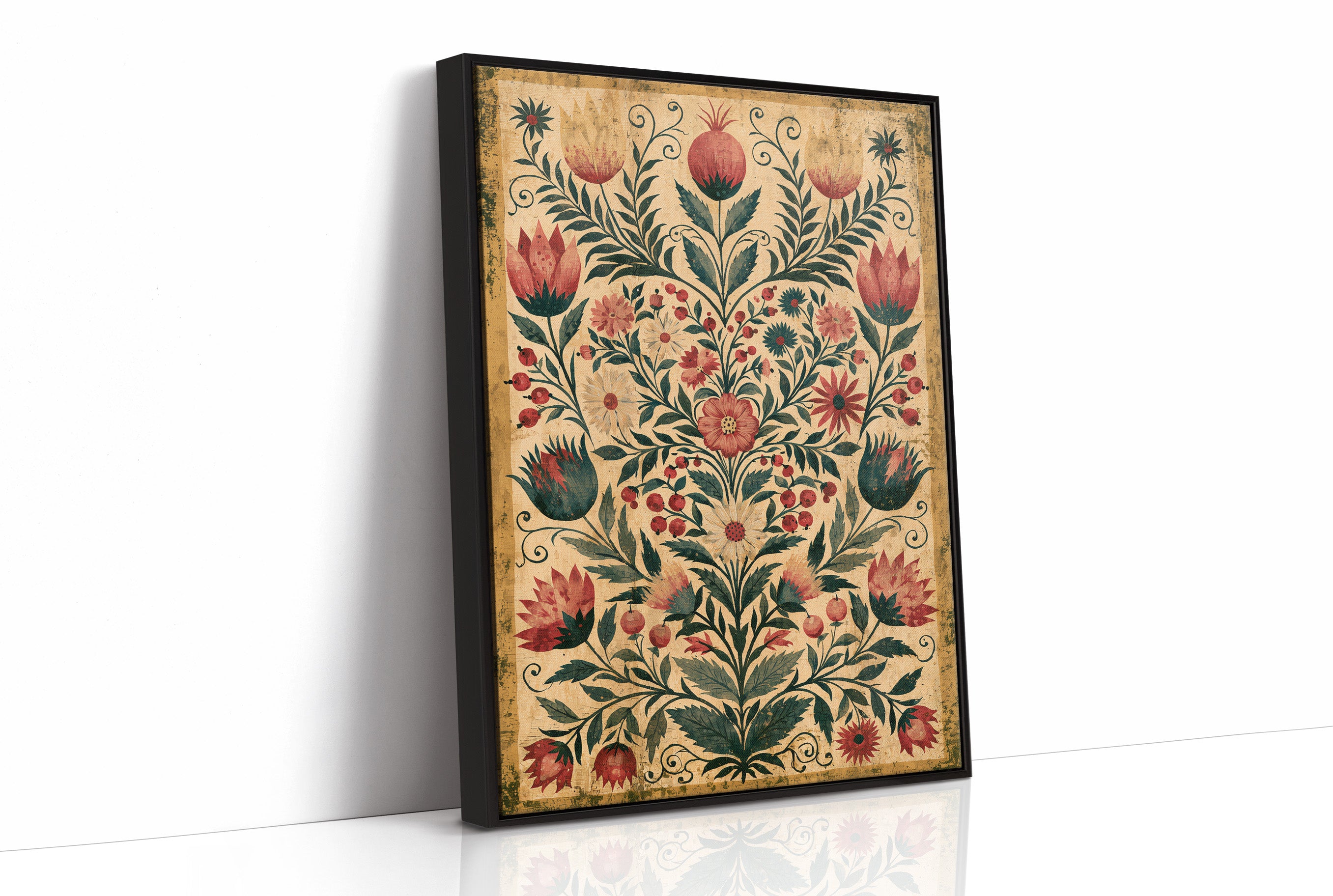 Pomegranate Folk Tapestry