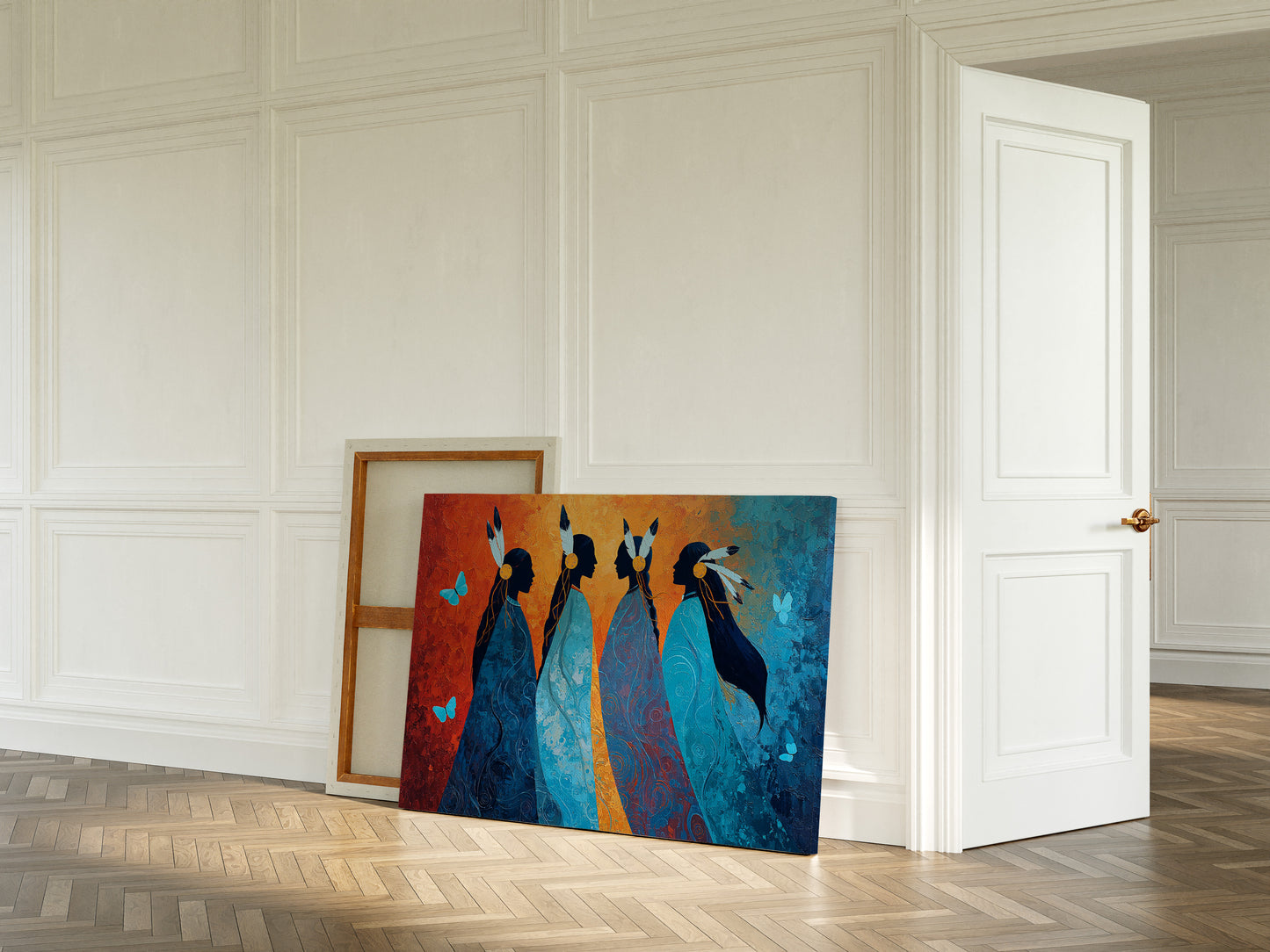 Blue Spirits Dance With Butterflies