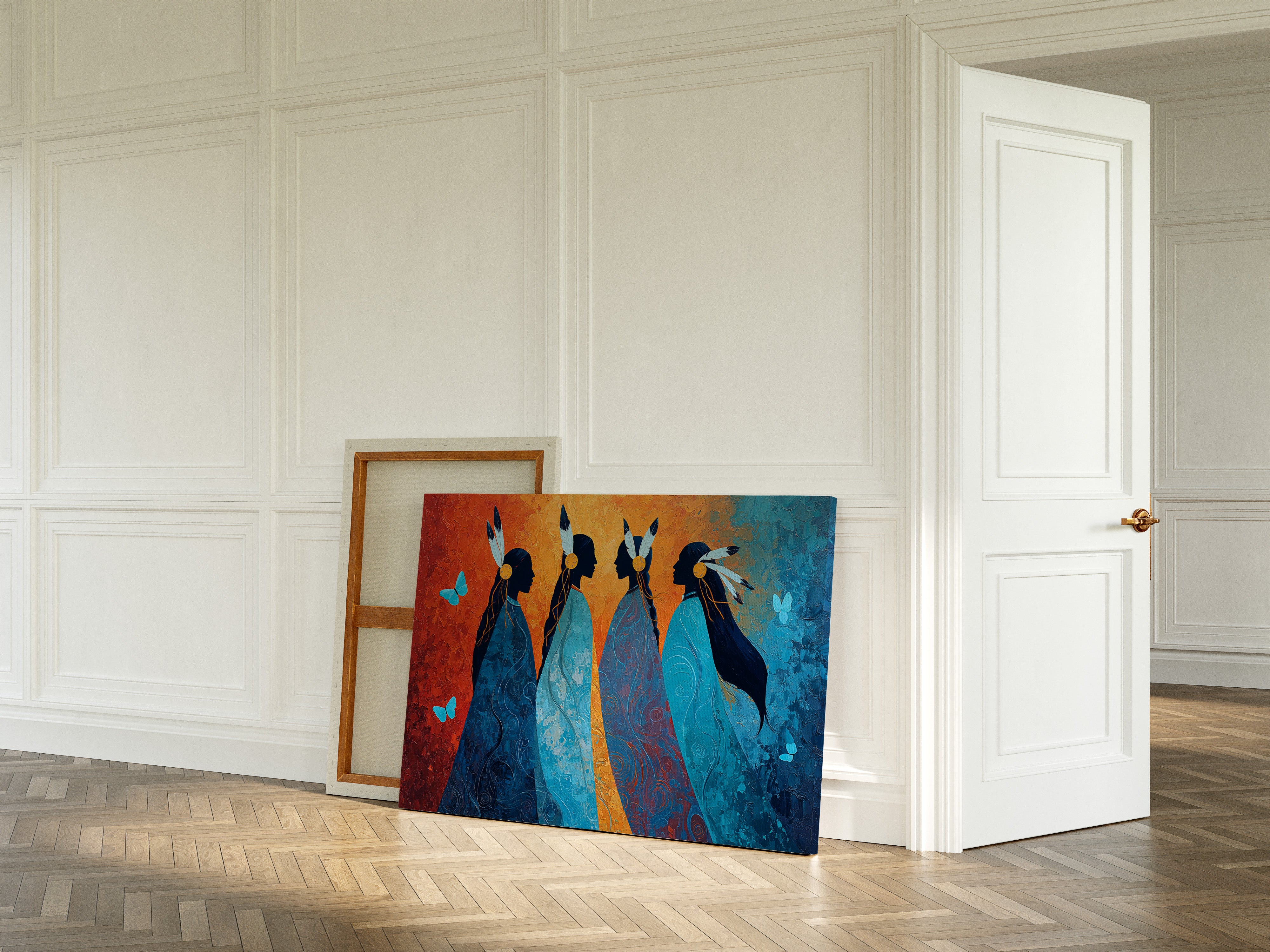 Blue Spirits Dance With Butterflies