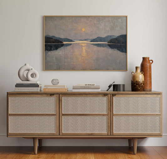 Moonlight Traces The Lake's Memory