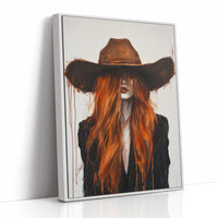 The Firebrand – Western Cowgirl Canvas Art