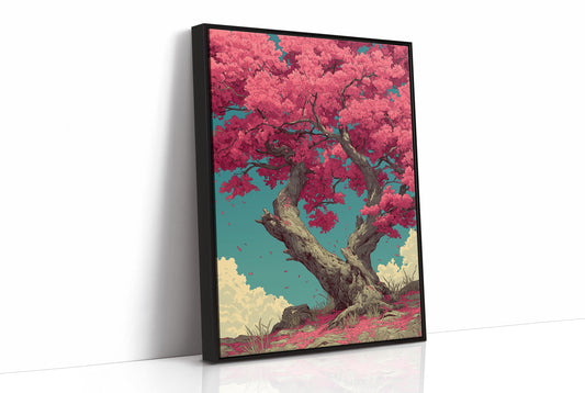 Blossoms Against a Teal Sky