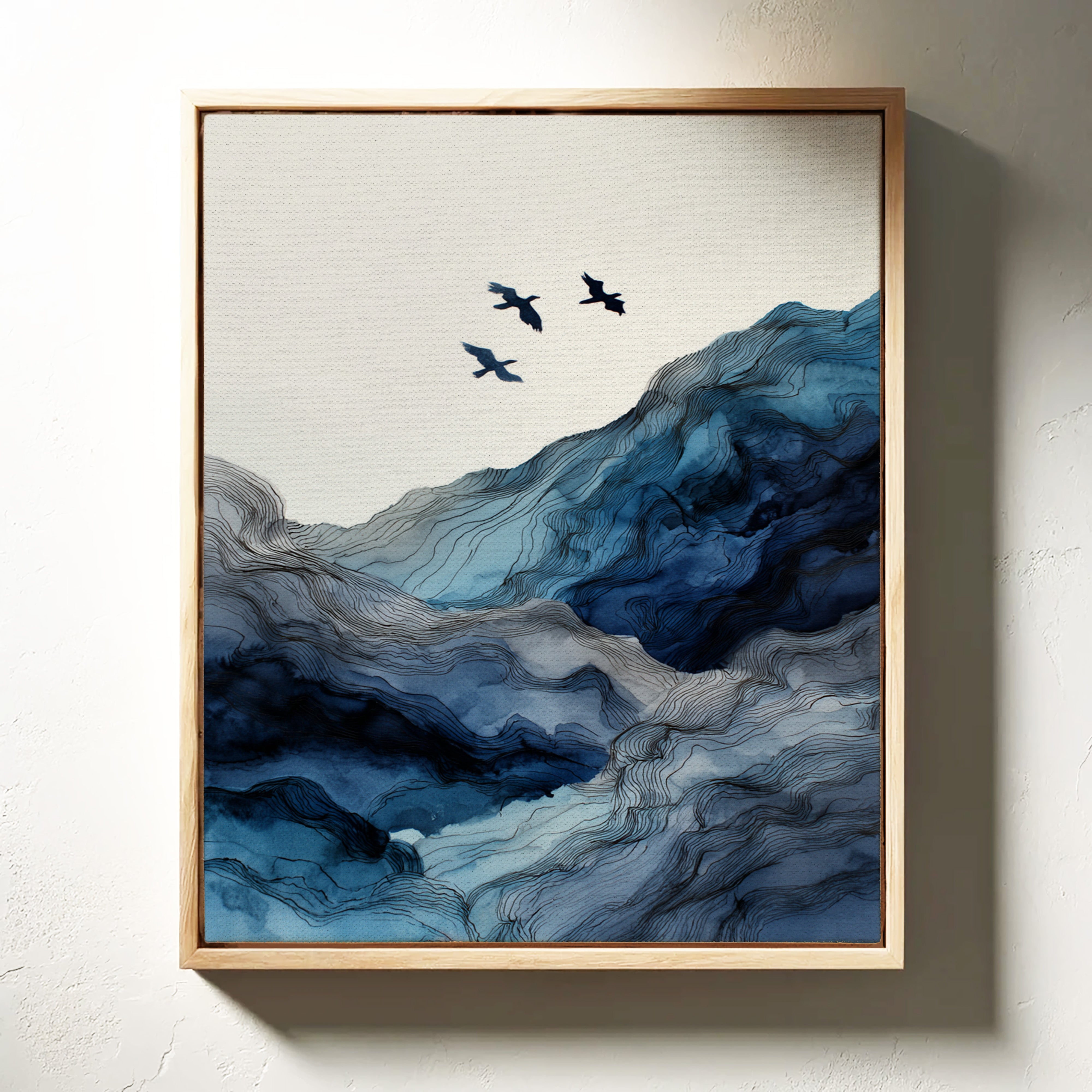 Flight Over Cerulean Peaks