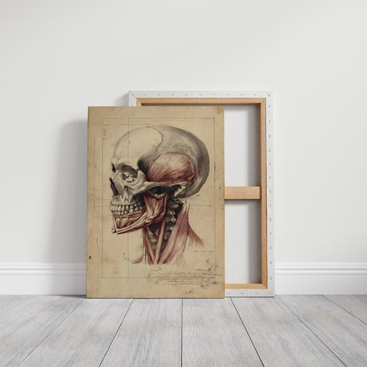 Anatomy Illuminated Against Darkness