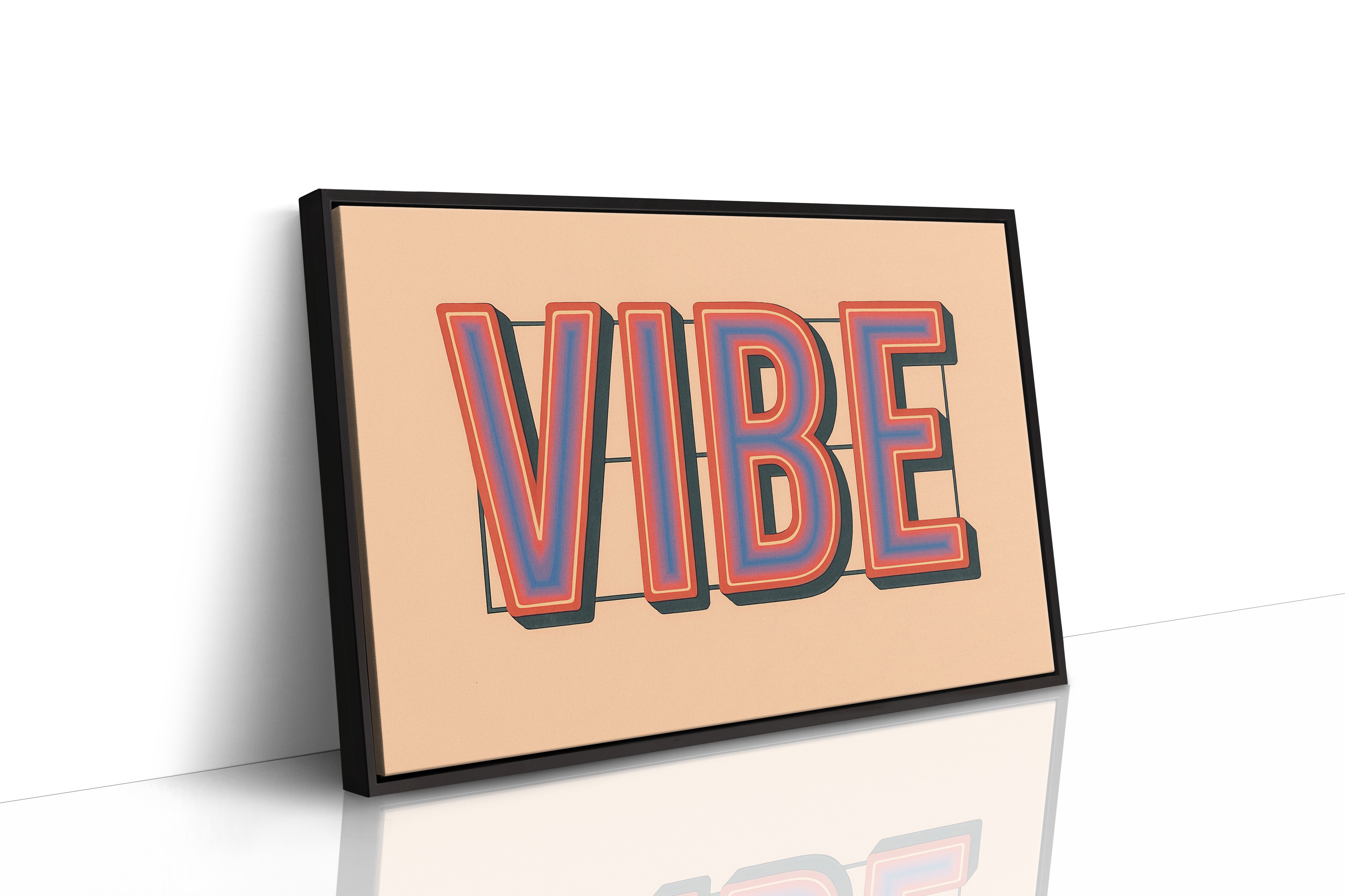 Retro VIBE Gradient Typography