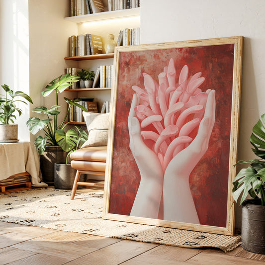 Tender Petals Rise From Open Palms