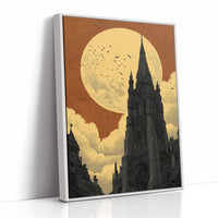 Cathedral Under a Copper Moon