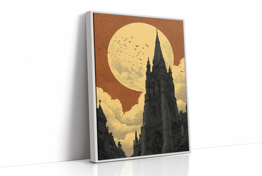 Cathedral Under a Copper Moon