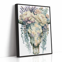 Skull Softened by Peonies