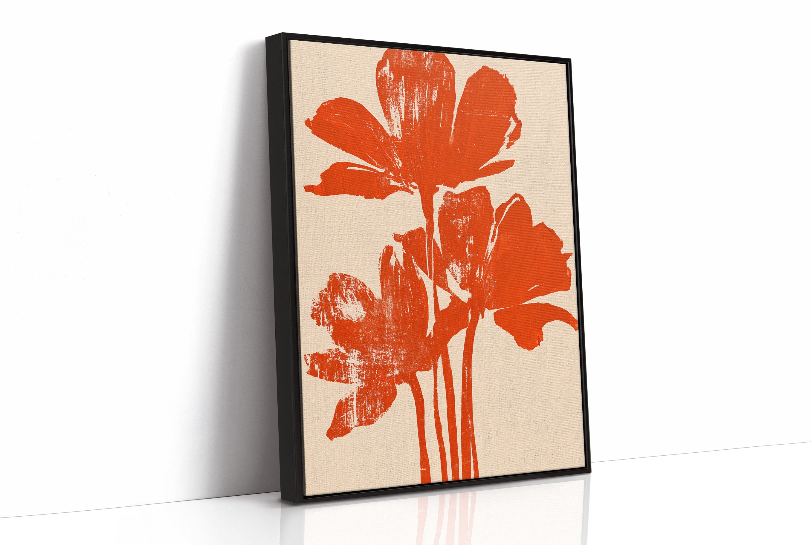 Bright Orange Bloom Trio