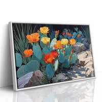 Desert Poppies Dance Among Turquoise Thorns