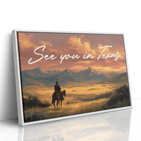 Lone Rider Faces Amber Horizon