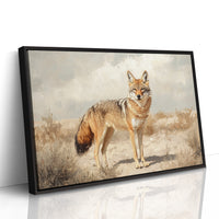 Lone Coyote in the Sun