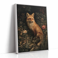 Midnight Rose Among Foxfire Blooms