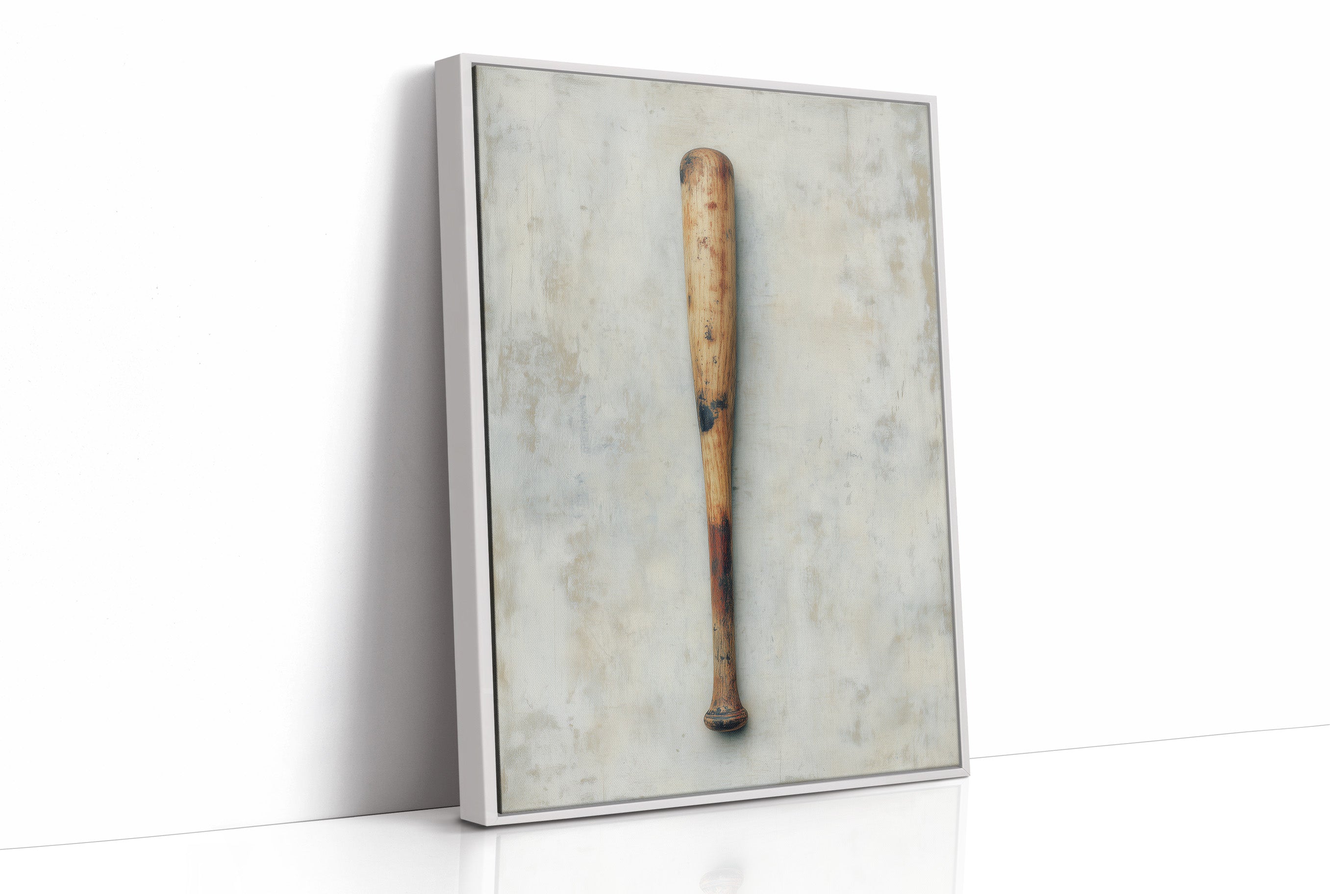 Weathered Wooden Baseball Bat